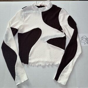 Willow + Root Textured Knit Top Retro Y2K style